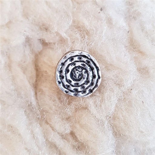 [34041] Spiralplatte, mittel, silberfarbener Beschlag