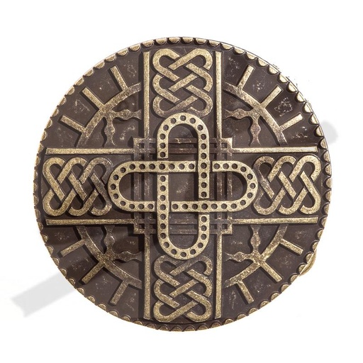 [B644-21] B644-21 Merowinger-Schließe messingfarben 4cm