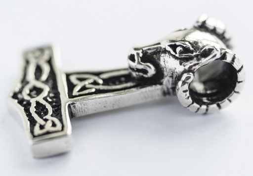 [At35-2] Thorshammer Mjölnir Anhänger 'Thorshammer Widder' aus Silber 925 - Mittelalter, Larp, Reenactment Schmuck
