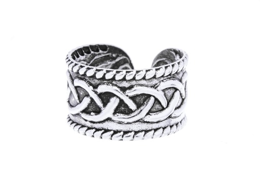 [ok8] Keltische Ohrklemme Atas aus Silber – Kleiner Ohrschmuck 6 mm ohne Ohrloch