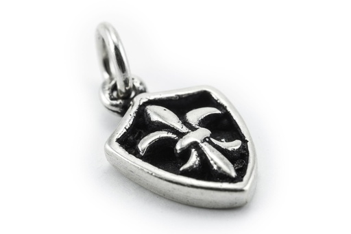 [WK2015-am36] Amulett, Anhänger 'Fleur de Lys - Französische Lilie' aus Silber 925 - Mittelalter, Larp, Fantasy Schmuck
