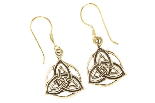 [ohb160] Ohrhänger RHOANNON aus Bronze 3,3 cm – Keltischer Ohrschmuck im filigranen Stil