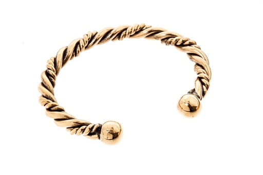 [armb65-2] Männer-Armreif ARTOK aus Bronze – Wikinger Armschmuck Ø 7,7 cm 