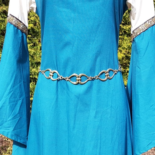 [31680] Kettengürtel Barock messingfarben Gliedergürtel Accessoire für Larp, Mittelalter und Alltag