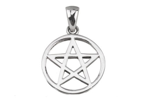[am116] Pentagramm-Anhänger BIRGA aus 925er Silber – Mystisches Schutzsymbol (3 cm)