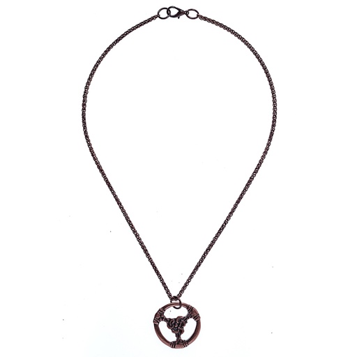 [PK-5162-4] Halskette / Teiler TRIS, kupferfarben