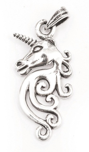 [WK2015-am167] Amulett, Anhänger 'Das silberne Einhorn' aus Silber 925 - Mittelalter, Larp, Fantasy Schmuck