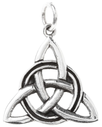 [WK2015-Ac14-2] ALECIA – Keltischer Knoten Dreiheit aus Silber 925 (2,5 cm) 