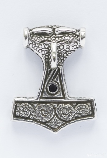 [at23] Schmuckstück  Großer Schmuck Anhänger THORKAN 3.5 cm Wikinger Thorshammer Silber 3.5 cm