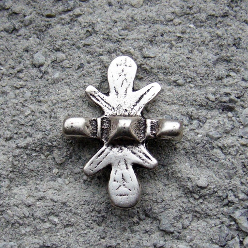 [33567] Rüstungs-Kreuz-Niete, silberfarbener Beschlag