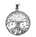 Amulett, Anhänger 'Runa - Kleiner keltischer Lebensbaum' aus Silber 925 - Mittelalter, Larp, Fantasy Schmuck