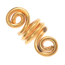 Lockenperle "Draht" - 9 mm Loch