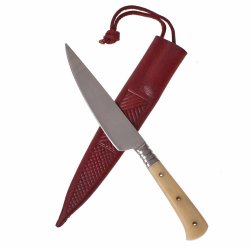 [02 M-II Kn-Sta] Mittelalterliches Tafelmesser - Beingriff