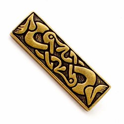 [08 Ge-3 NS] Alamannischer Gürtelbeschlag – Replik nach einem Fund aus Niederstotzingen (6. Jh. n. Chr.)