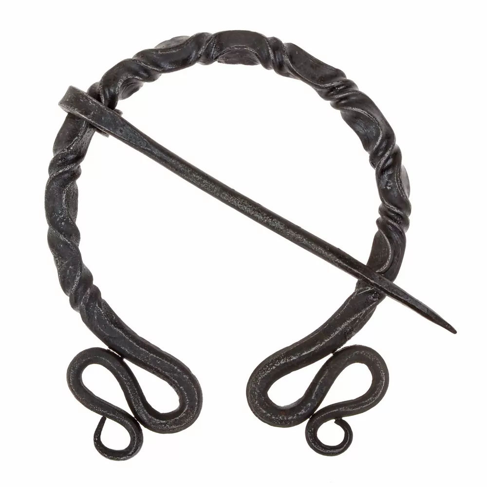 Eisen-Fibel mit Schlangen-Enden - 7 cm