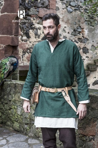 Kurztunika Erik, Grün Mittelalterliches vom Burgschneider