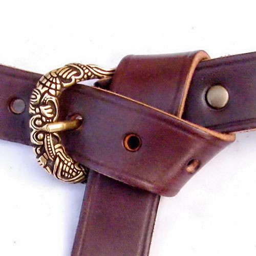 Wikinger Gürtel im Borre Stil, 3 cm breit