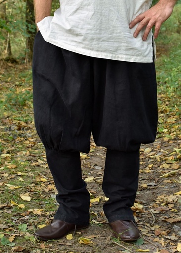 Wikinger-Hose / Rushose Olaf, schwarz -Wikinger Look von Mittelalter Shopping