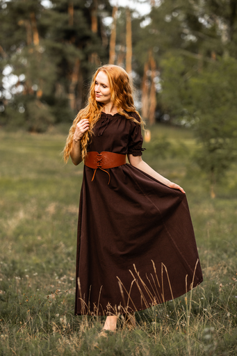 Mittelalterkleid Unterkleid "Luna" kurzarm bodenlang