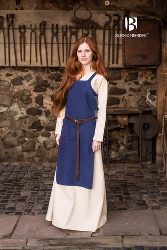 Schürzenkleid Gyda, Blau Mittelalterliches vom Burgschneider