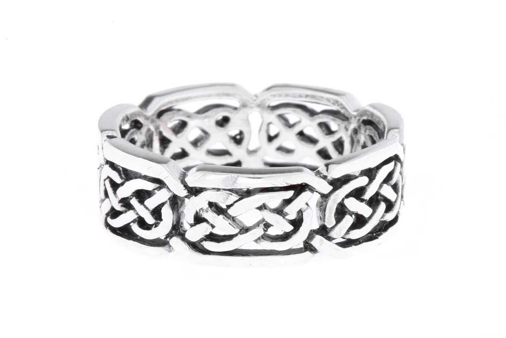 Schmuck Ring Belenus 7 mm – Silber 925 – Massiver Keltischer Knotenring