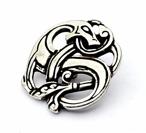 [08 Wi-3 Drache R] Wikinger-Drachen – Zierniete / L nach einem Motiv der späten Wikingerzeit