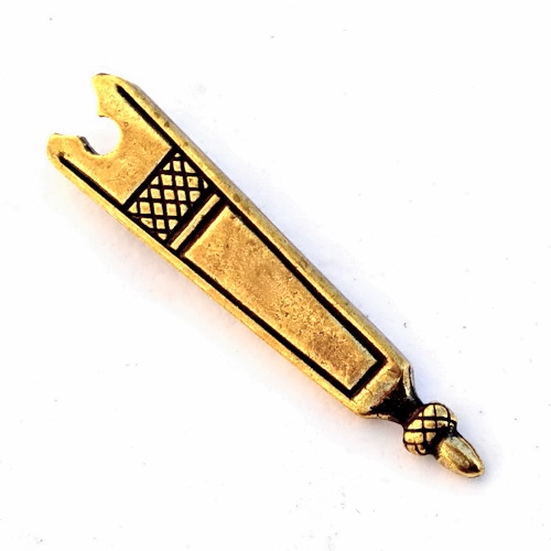 [09 Ma-En 15:B] Spätmittelalter-Riemenende für 1,5 cm-Gürtel