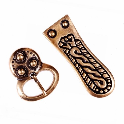 [09 Ge-Set 3:A] Alamannische Gürtelgarnitur  für 3 cm Gürtel