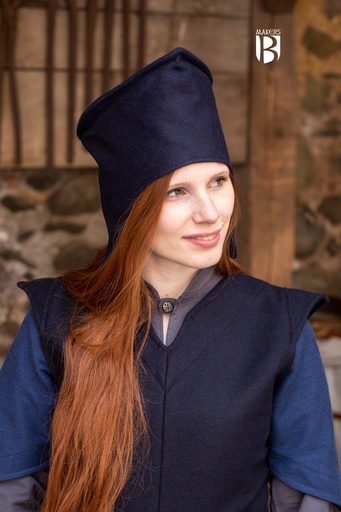 Magierhut Adis in Wolle Blau - Miss Viscid Designs von Burgschneider