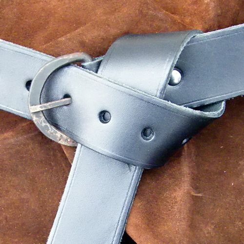 Gürtel mit geschmiedeter Schnalle - 4 cm