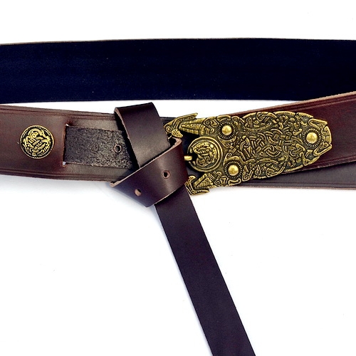 Prächtiger Germanischer Gürtel "Sutton Hoo" 5 cm breit