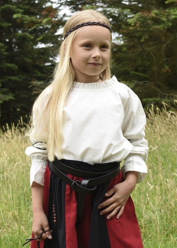 Kinder Mittelalterbluse Helena natur, Baumwolle - Gewand für Mittelalter, Larp und Reenactment
