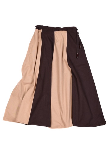 [1216303520] Mittelalterlicher Rock weit ausgestellt baun-hellbraun, 100% Baumwolle  Mittelalter Kostüm Historisches Gewand