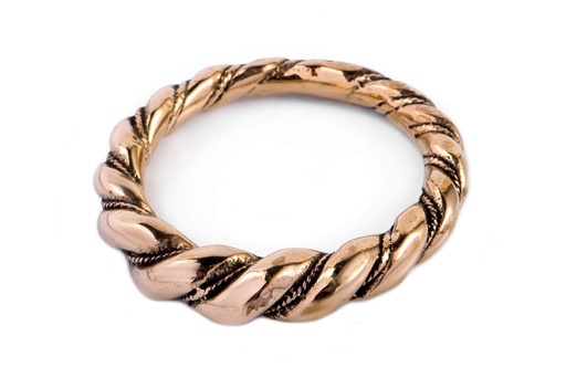 [rb585] Wikingerring Llyr Bronze - Schmuck Accessoire für Historische Gewandungen, Reenactment und Liverollenspiel