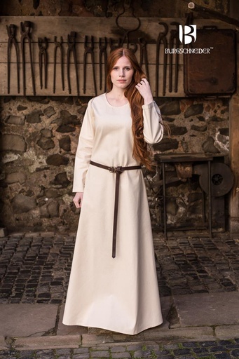 [030000OS23] Unterkleid Freya - Natur: Authentisches Untergewand für LARP und Reenactment