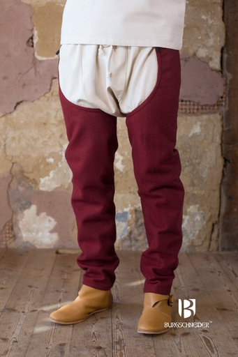 [020005BL28] Beinlinge Bernulf Wolle Rot -  Mittelalterliches vom Burgschneider