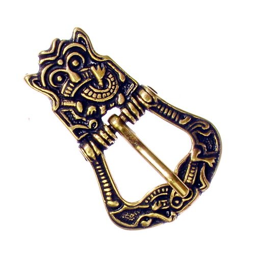 [09 Wi-S 2:C] Birka Wikinger Gürtelschnalle für 2 cm Gürtel - Mittelalter, Reenactment und Larp