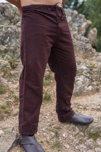  Leinenhose "Asmund" Dunkelbraun