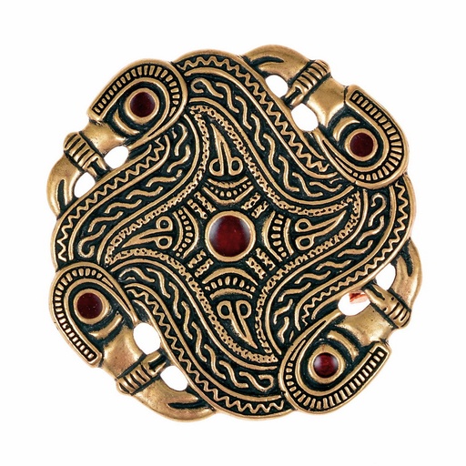 [07 Br Aschheim] Vogelwirbelfibel der Merowingerzeit