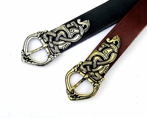Wikingergürtel mit Aufnietschnalle - 3 cm