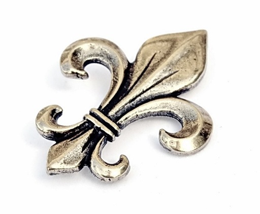 [08 Ma-1 Lilie] Zierniete „Lilie“ (S) – Mittelalterlicher Beschlag mit Symbolik aus Glaube und Herrschaft