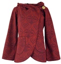 Cape Boho Wickeljacke rot - Ethno Mode Herbst 2017