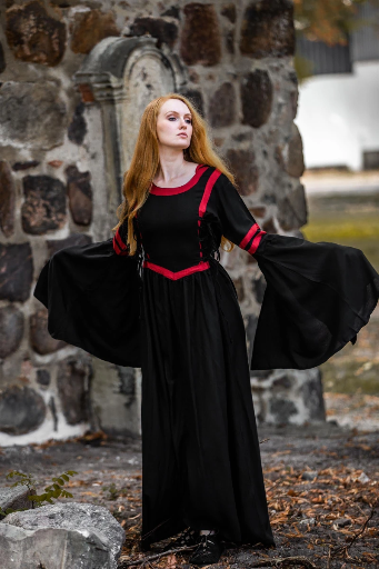 Mittelalterkleid "Gabi" mit Spatelärmeln für Mittelalter & Larp