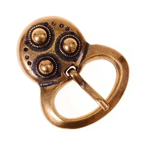 [09 Ge-S 3:A] Alamannische Gürtelschnalle für 3 cm Gürtel