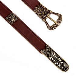 Gürtel "Birka" - 2 cm / Ende + Nieten