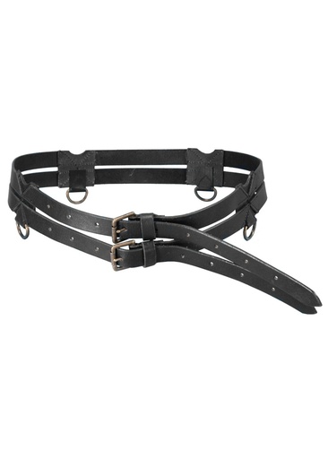 Doppelgürtel aus Leder -  Accessoire für Mittelalter, Larp & Fantasy Gewandung