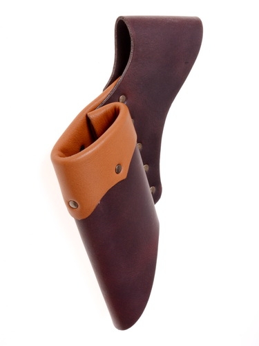 [04 SHLA-1] Larp Schwerthalter einfach Leder - Accessoire für Larp & Mittelalter