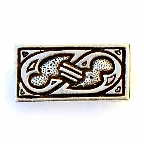 [08 RiV Massw] Mittelalterlicher Gürtelbeschlag im Maßwerk-Stil – Replik für 2 cm breite Riemen