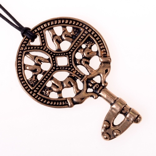 Wikinger Schlüssel Amulett Bronze  - Replik Nachbildung nach Originalfund