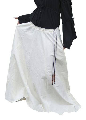 [1216303010] Mittelalterlicher Rock weit ausgestellt, 100% Baumwolle  Mittelalter Kostüm Historisches Gewand